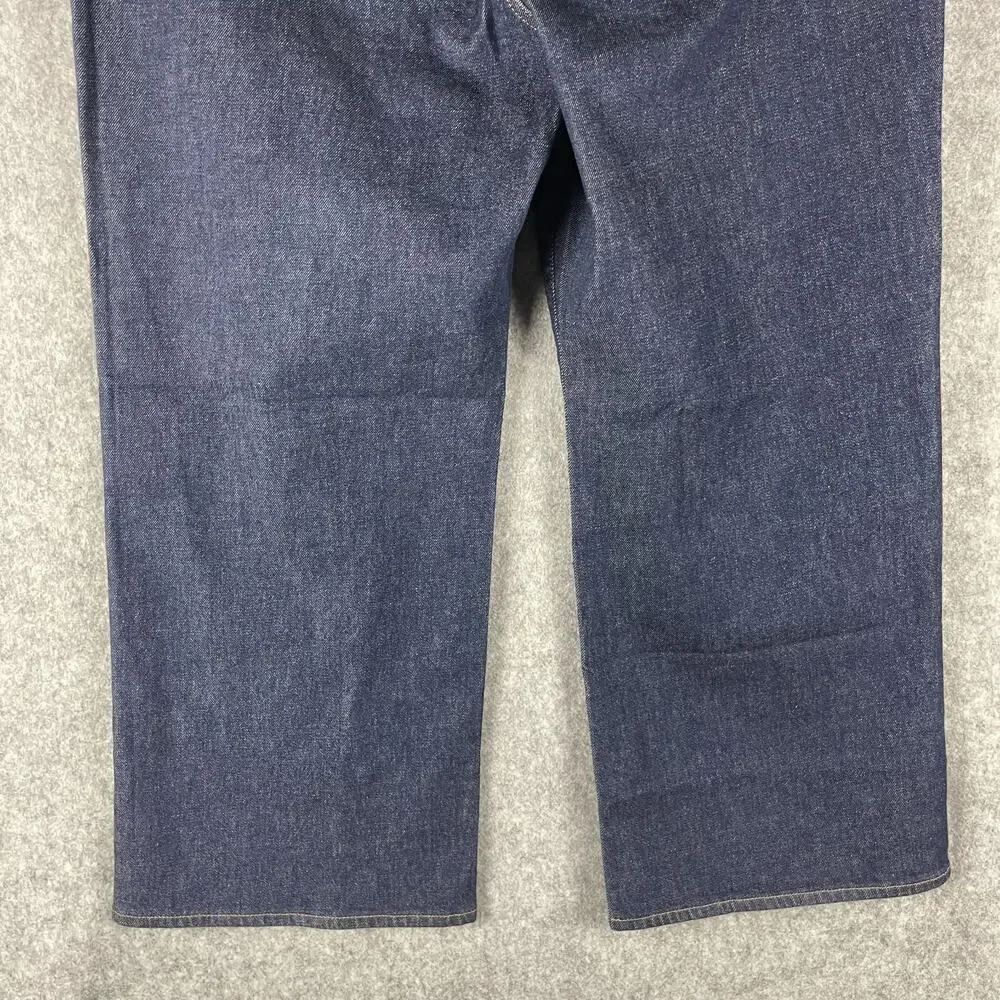 J Crew Semi Stretch High Rise Curvy Slim Wide Jeans Womens 33 Dark Wash Crop NEW